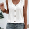 Eyelet Tie Shoulder Scoop Neck Tank