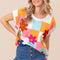 BiBi Flower Patch Checkered Sweater Vest