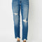 Judy Blue Full Size Distressed Slim Jeans